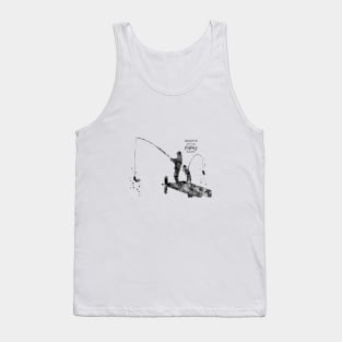 Daddy's little fishing buddy Tank Top